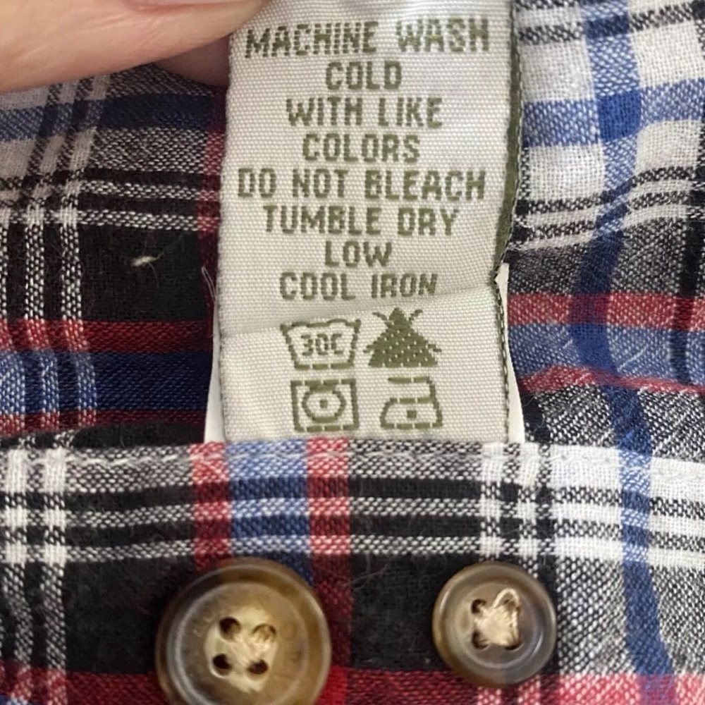 Orvis Multi Color Plaid Button Down Short Sleeve … - image 4